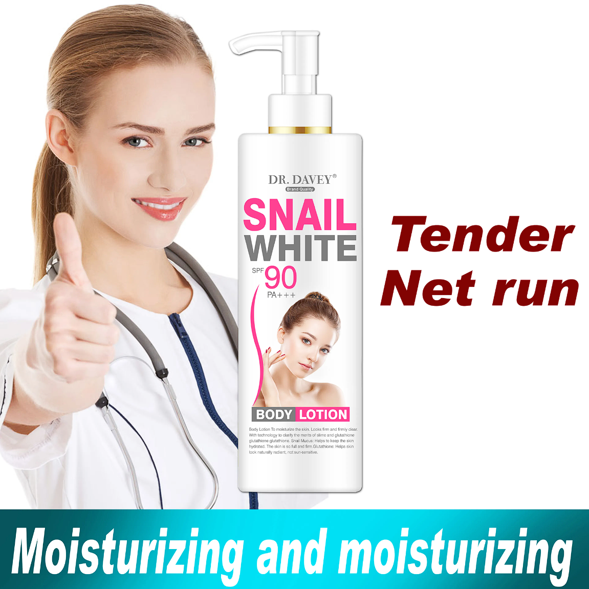 DAVEY SNAIL WHITE BEAUTY LOTION 500ml